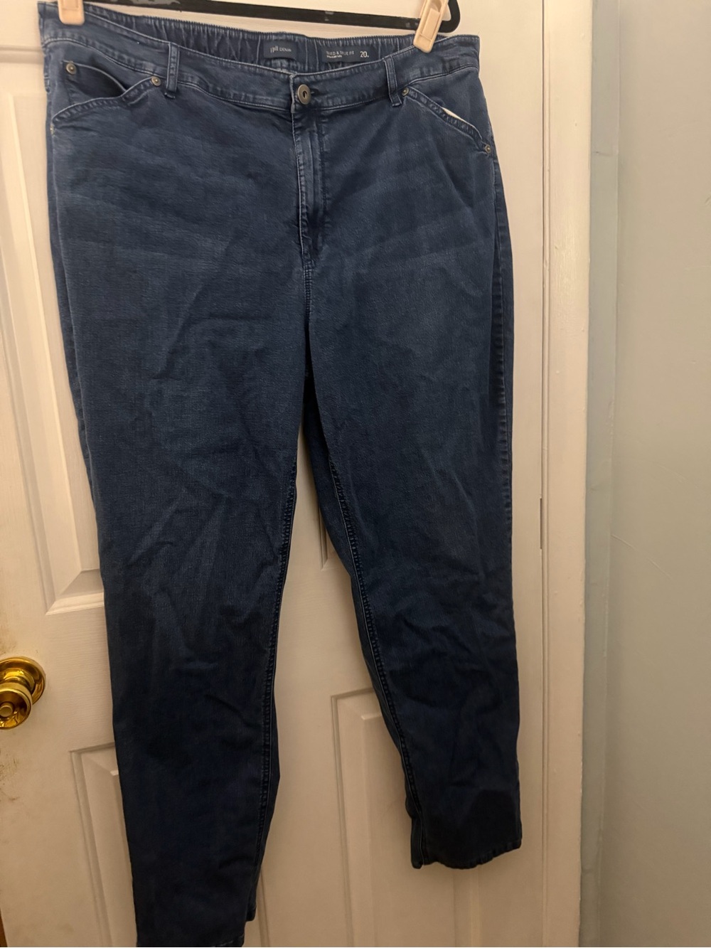 J.Jill Tried & True Fit Straight Leg Jeans Women’s 20W Stretch Denim